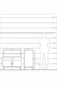 Commode Kronos 3 étagères 1 tiroir 2 portes Pin-Gris