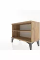 Table de chevet Arges à une étagère, pin-pine