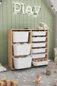 Armoire à 9 paniers Armoire polyvalente Armoire à jouets Noyer Safir