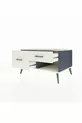 Commode Kronos 2 tiroirs Anthracite-Pierre de lune