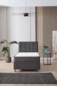 Ensemble de base et tête de lit Vienza pour une personne, anthracite, lot de 2