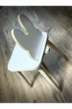 Chaise tabouret à thème animal Lapin blanc
