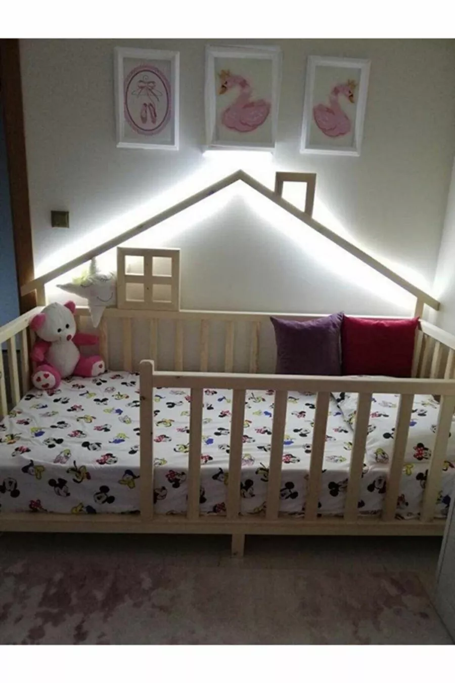 Lit pour bébé et enfant Happy Doğal Çam Montessori