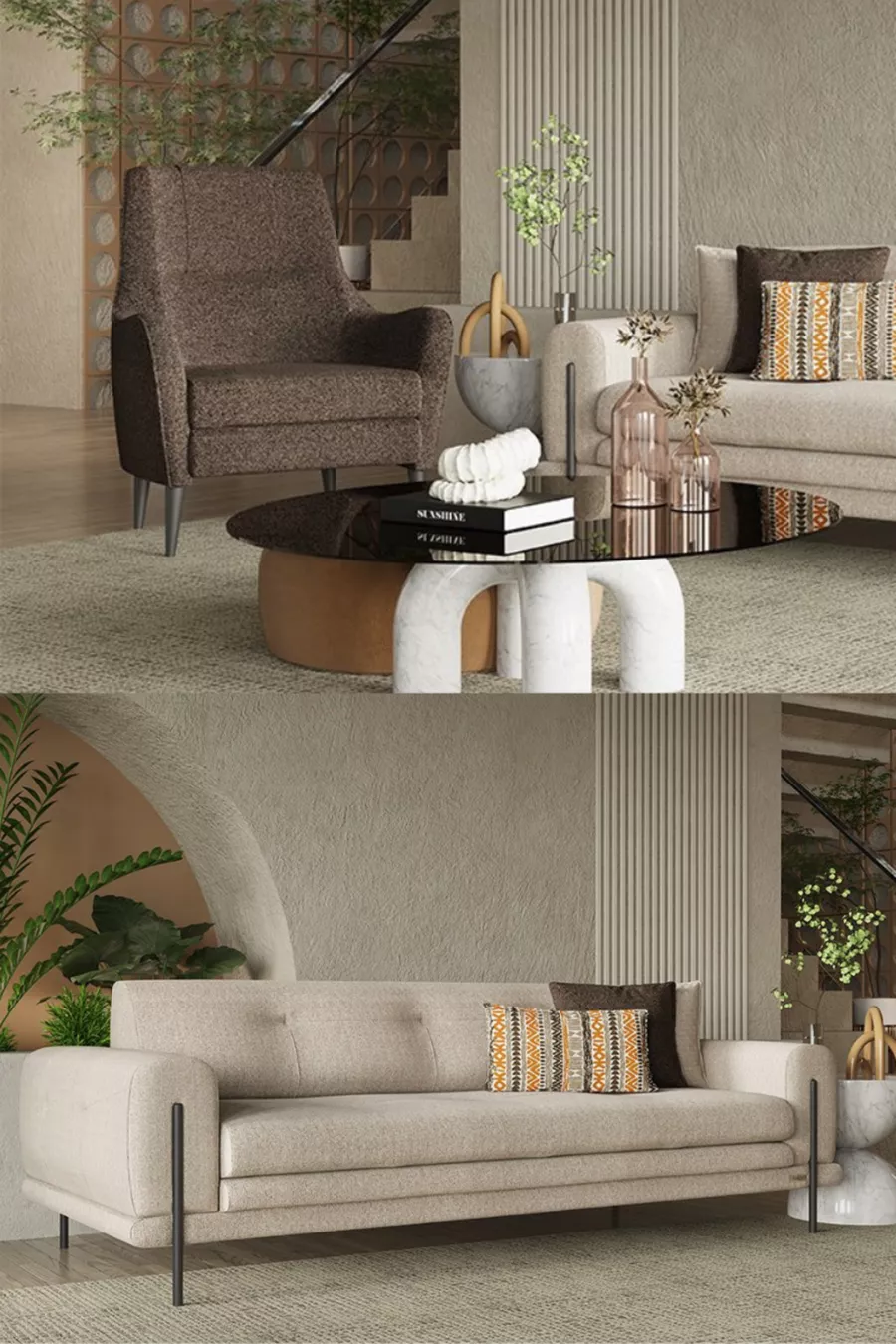 Salda Midi Wedding Package - Living Room Set / Bedroom Set / Dining Room Set