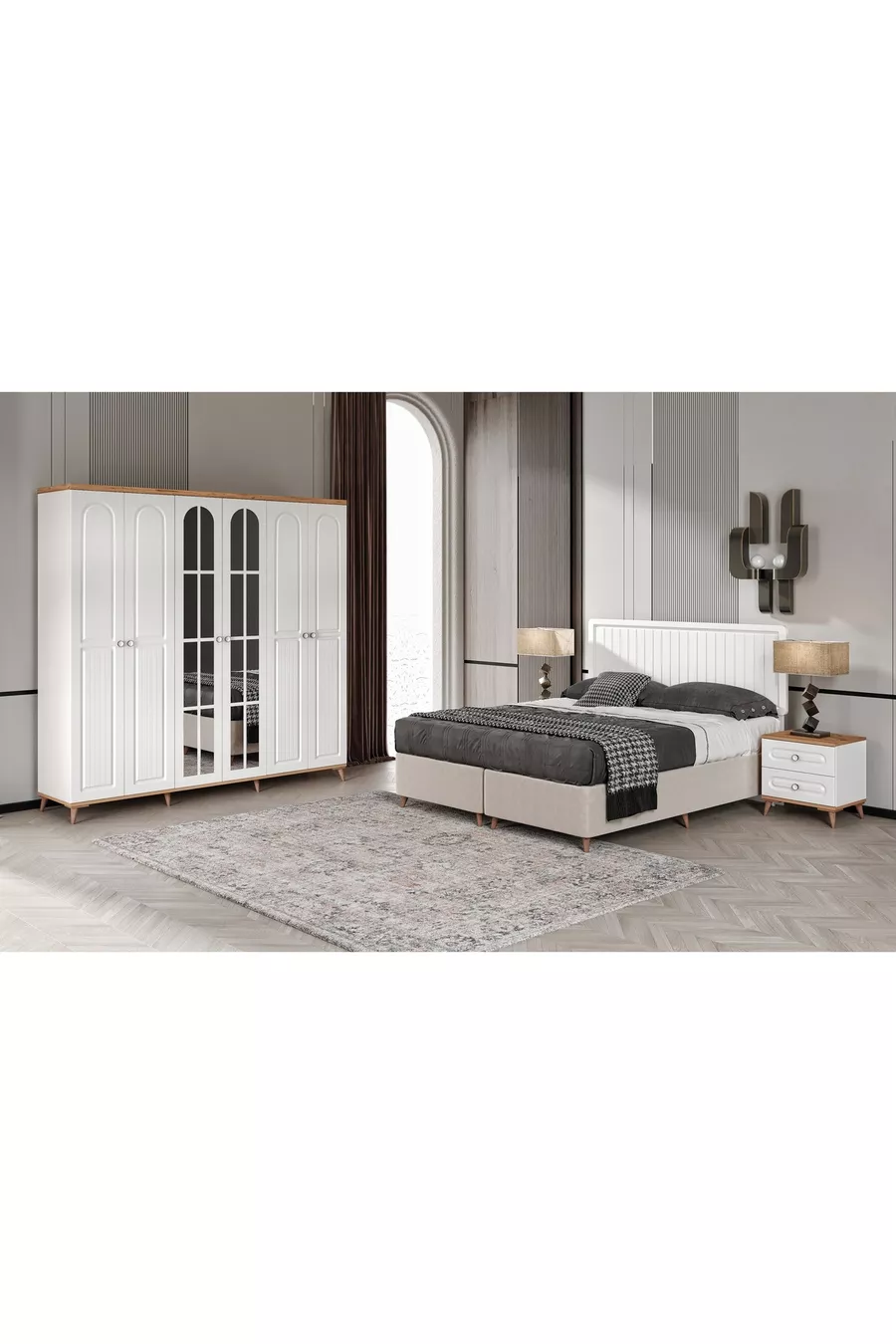 Gratis Montage Bohem Complete MDF Slaapkamer Set