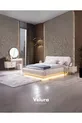 Tress Schlafzimmer Set (9-türiger Eckschrank + Kommode + Nachttisch + Bettgestell)
