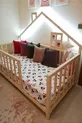 Lit Montessori pour bébé et enfant Masal Model en bois naturel