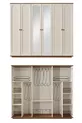 Ensemble de chambre à coucher moderne Sude Bohem Benchli avec 6 portes