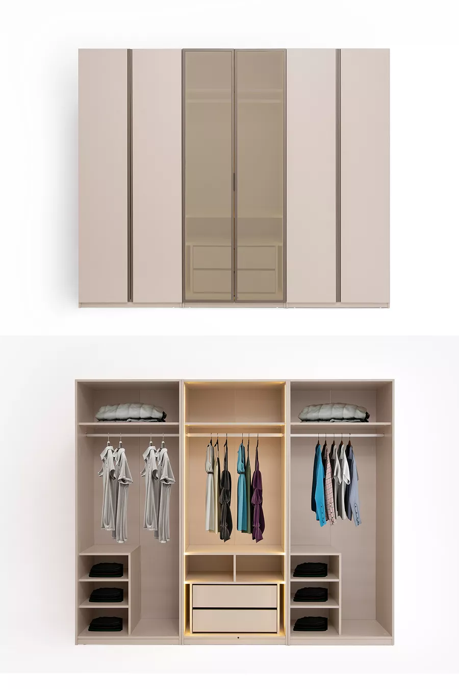 Ensemble de chambre à coucher Lumera