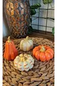 Objet décoratif bibelot fait main de 4 citrouilles décoration décoration cadeau