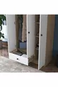 Rani  Шкаф для одежды 3-дверный с 1 выдвижным ящиком, 6 полками, 1 корзиной, орех - белый
