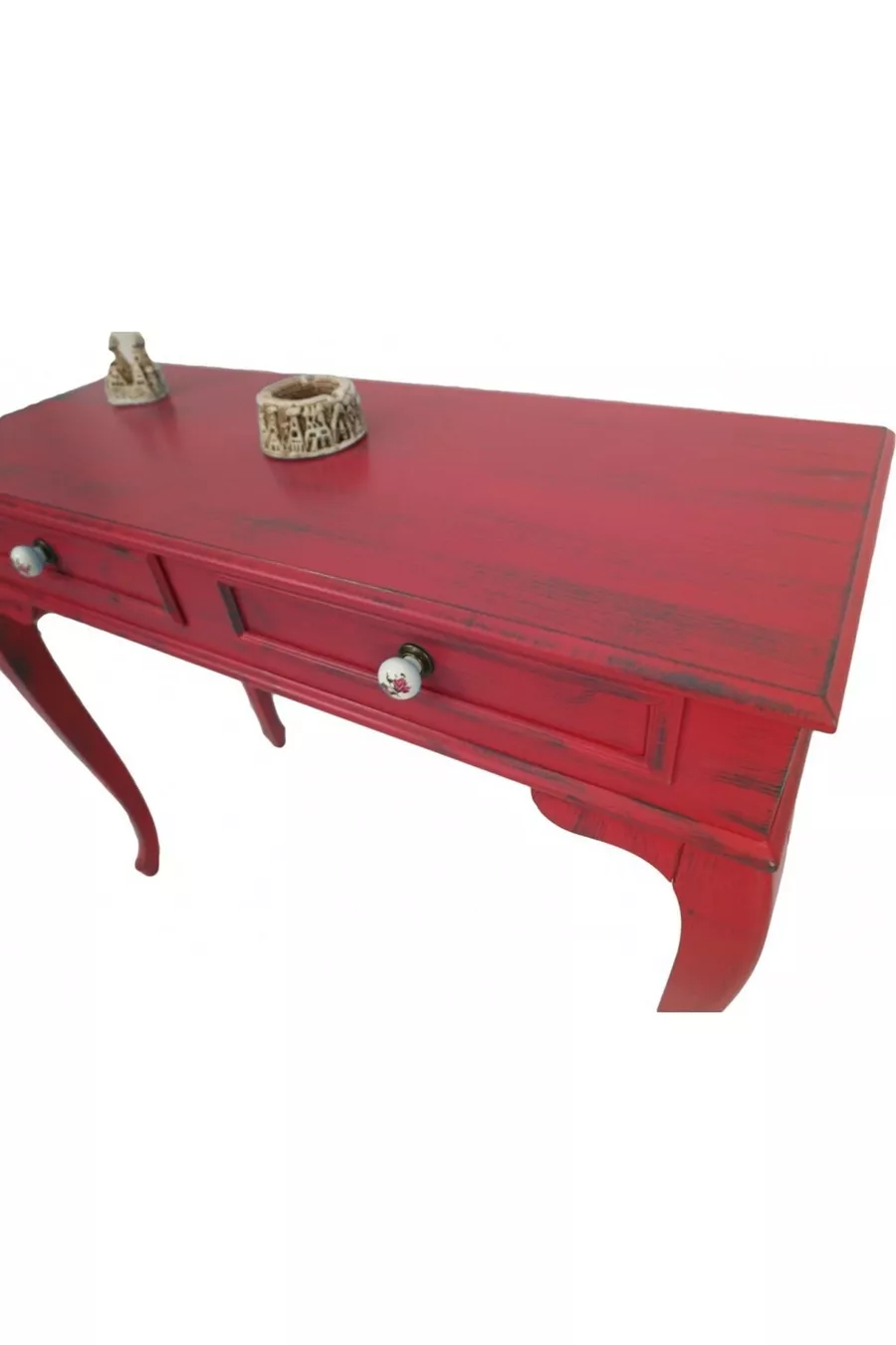 Lükens cm Lade Rood Verouderd Make-uptafel
