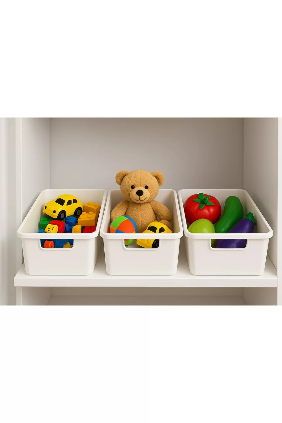 Piece Toy and Item Storage Box, Closet Organizer, Bathroom Organizer Box