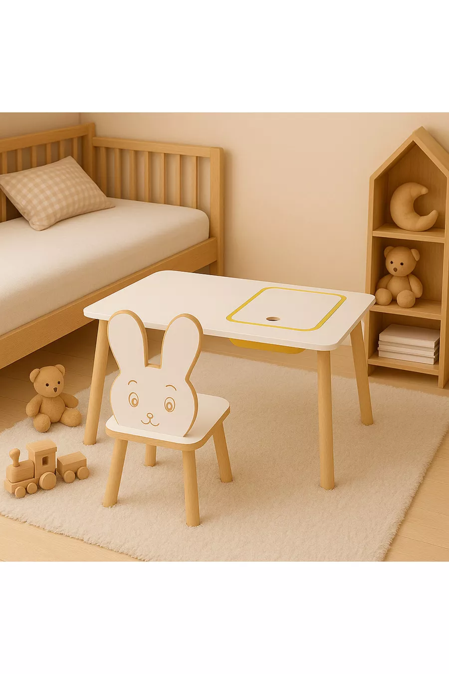 Table d'activité avec 1 chaise