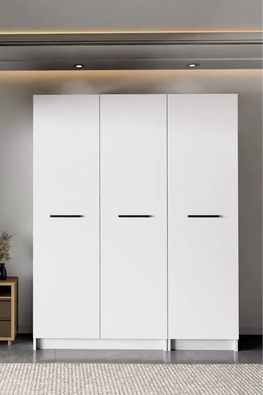 - LADİK - WEIßER 3-TÜRIGER SCHRANK  CM