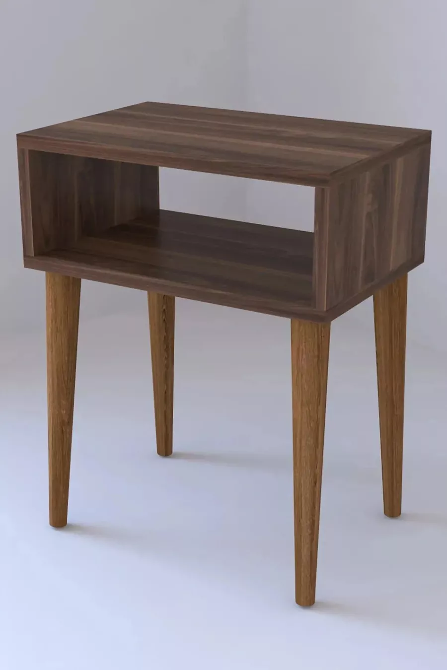 Table de chevet rétro - noyer