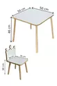 Ensemble table et chaises pour enfants Table d'activité Table de travail 1 table 2 chaises