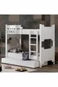 MDF Profile Bunk Bed, Eurasia Detachable Bunk Bed, Twin Bunk Bed White