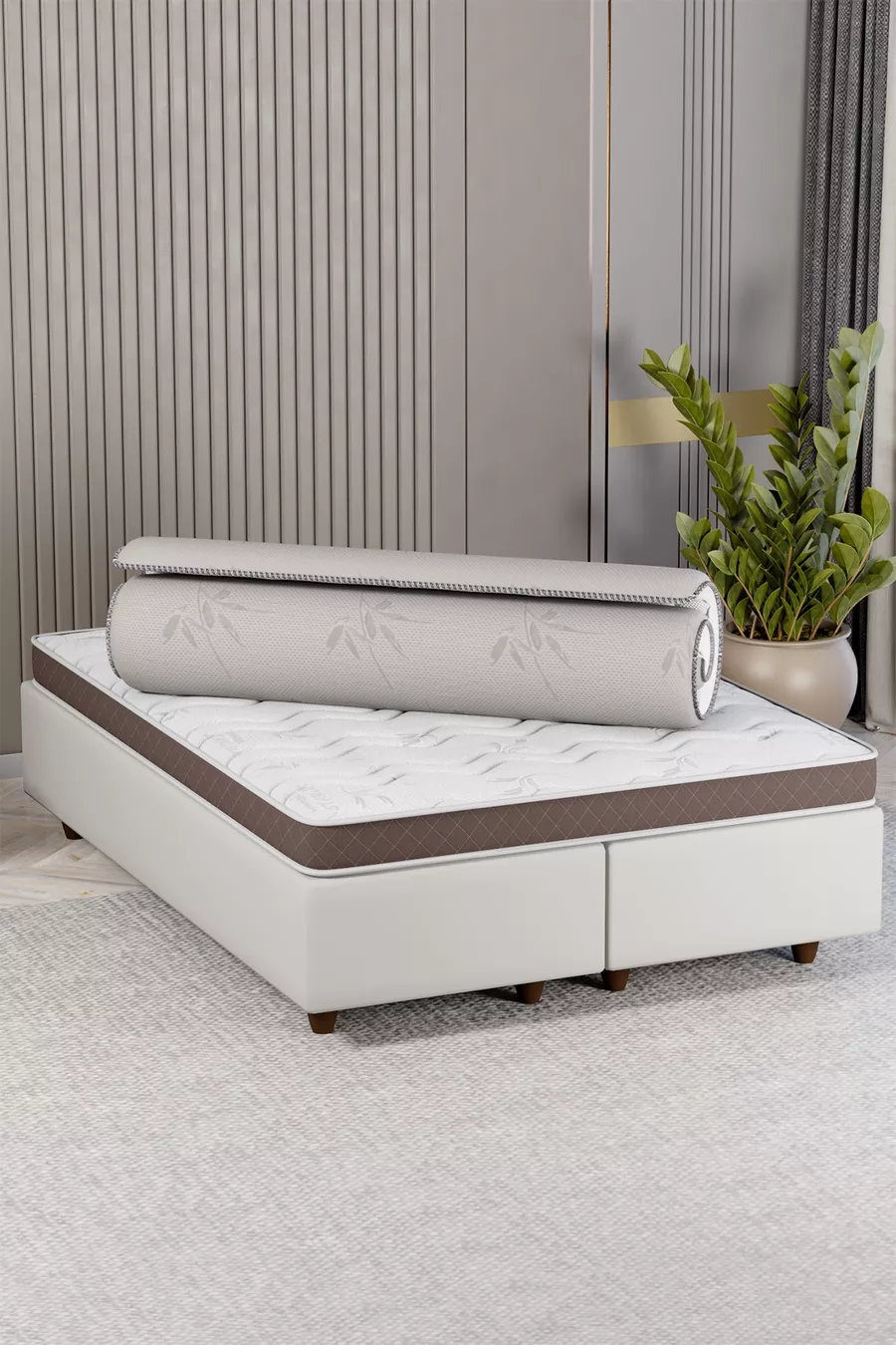 Yatak Pedi, Serap Comfort Premium Kapitoneli Yatak Pedi, Full Ortopedik, Ölçü Seçenekli