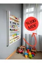 Bibliothèque Carmen à 3 étagères - Bibliothèque éducative Montessori pour chambre d'enfant à 3 étagères, bibliothèque pour bébé