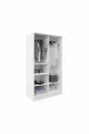 ARMOIRE BLANCHE À 2 PORTES ET 6 COMPARTIMENTS ŞİPAL