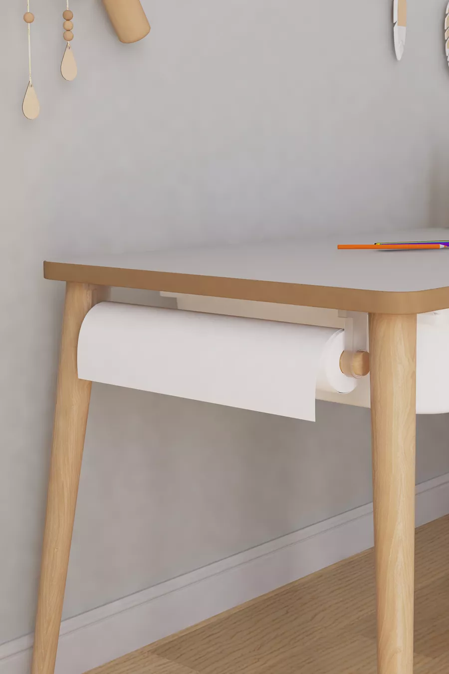 Rolled Drawing Paper Set  mt. (Including Connecting Accessories) Compatible with Play Activity Tables SET