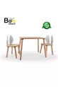 Table d'activité pour enfants Safir Chêne Blanc avec 2 chaises