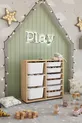 Armoire à 9 paniers Armoire polyvalente Armoire à jouets Noyer Safir