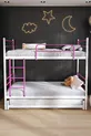 Lit superposé Trend Yavrulu compatible avec lit 3 personnes, métal rose foncé