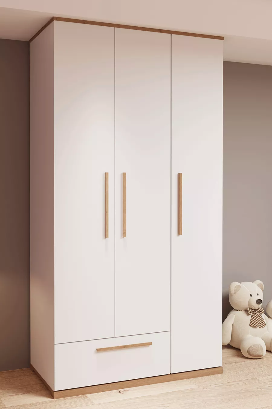 Ensemble chambre enfant Eva Jeune & Noyer/blanc