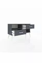 Commode Arges à une étagère et 2 tiroirs Anthracite-Anthracite