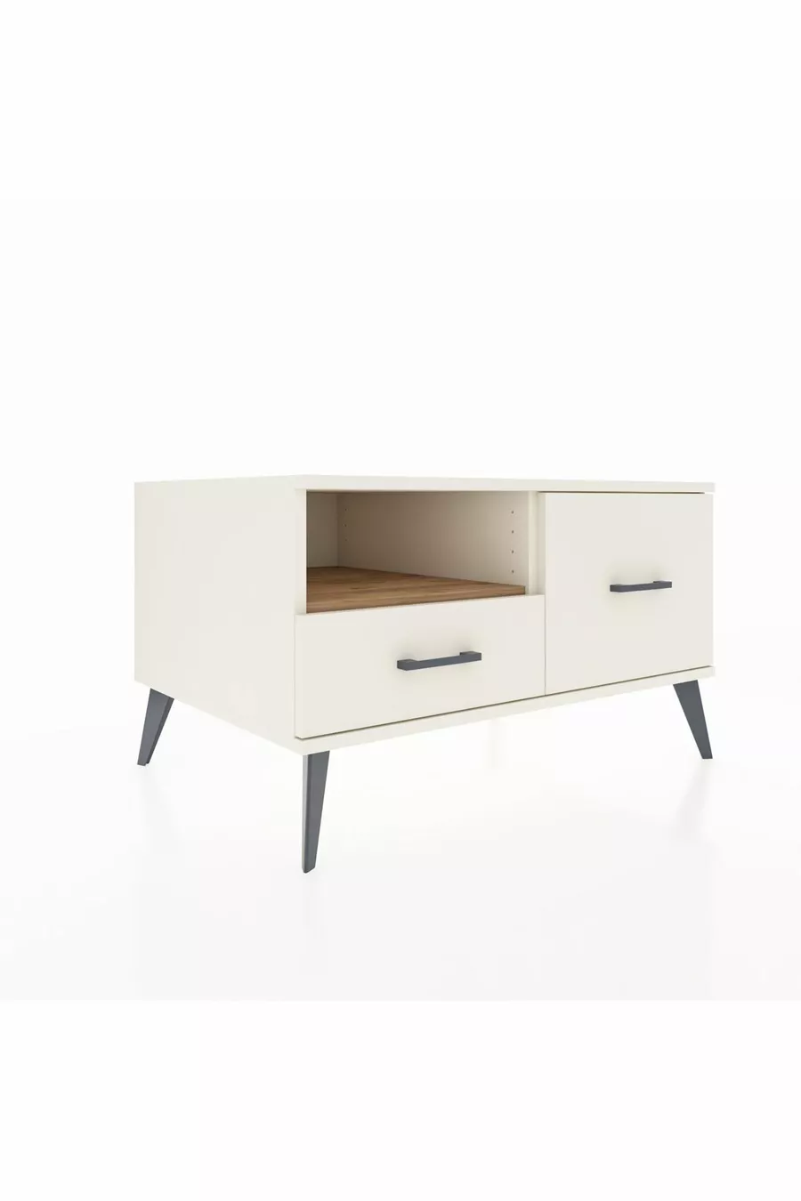 Comò Kronos con un ripiano e 2 cassetti Agata-Pino/Agata