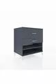 Commode Kronos à une étagère et 2 tiroirs Anthracite-Anthracite
