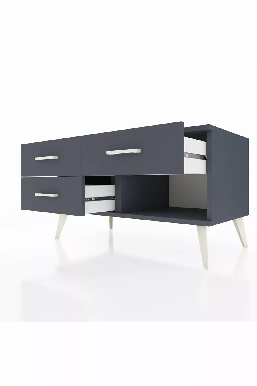 Hyperion Dresser 3 Drawers Anthracite-Anthracite