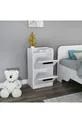 Luses 2 Çekmeceli Modern Tasarım Genç Odası Komodin, Beyaz - Luses