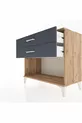 Commode Hyperion 2 tiroirs Pin-Anthracite