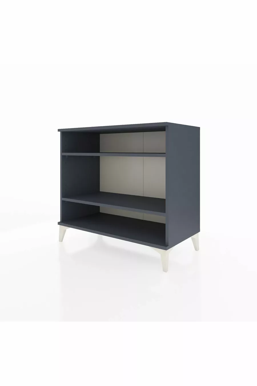 Commode Hyperion 2 étagères Anthracite-Anthracite