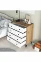 KALE DRESSER BASKET-WHITE 4 DRAWERS