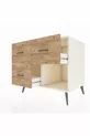 Commode Kronos 3 tiroirs Pierre de lune-Pin