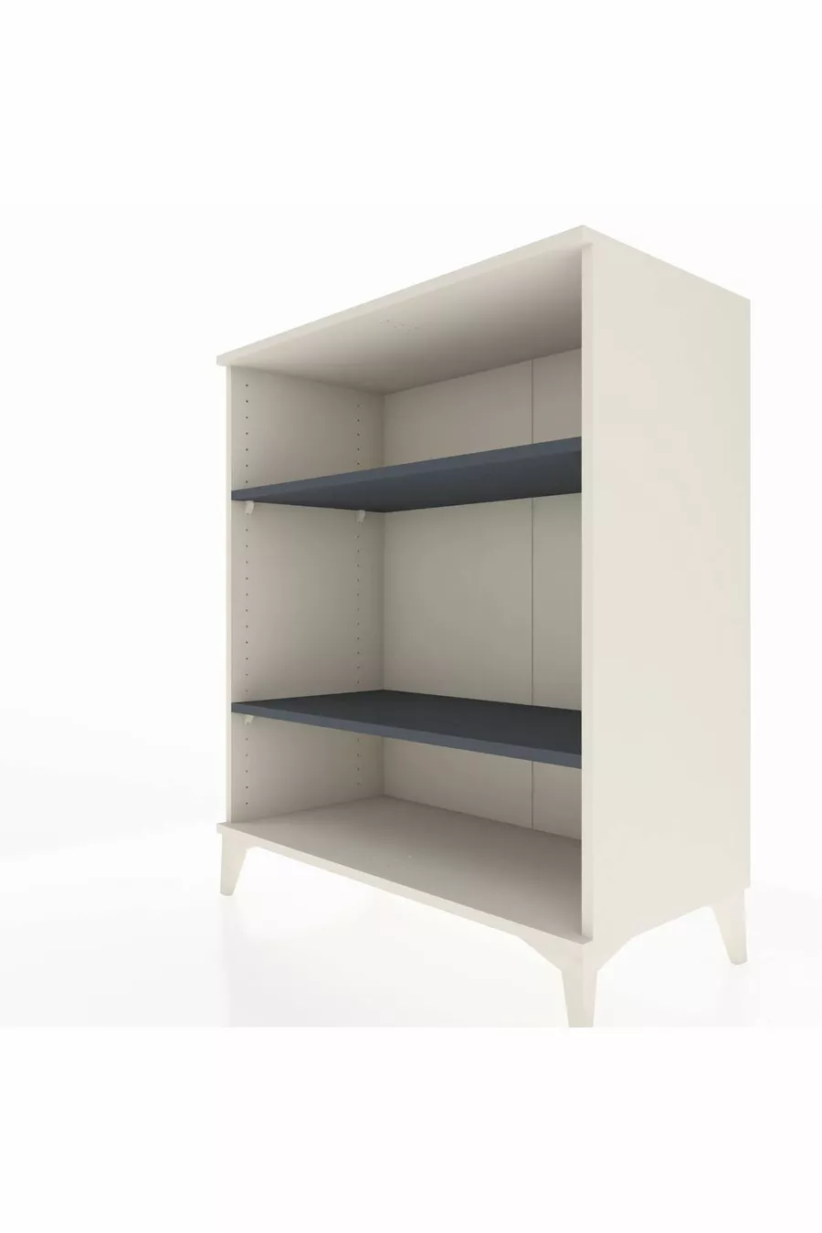 Commode Hyperion 2 étagères Pierre de lune-Anthracite