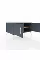 Commode Kronos 2 étagères 2 portes Anthracite-Anthracite/Sapin