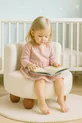 Teddy Soft Plush Fabric Comfortable Kids' Chair Cream Color Reading & Relaxing Chair