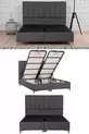 Gold Therapy Storage Bed Anthracite (HEADBOARD AND MATTRESS NOT INCLUDED)