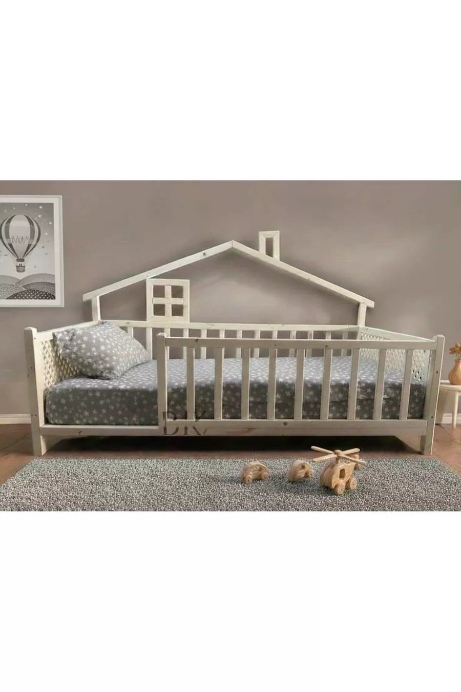 Lit Montessori Deluxe en bois naturel pour bébés et enfants