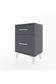 Arges Commode 2 Drawer Anthracite-Anthracite