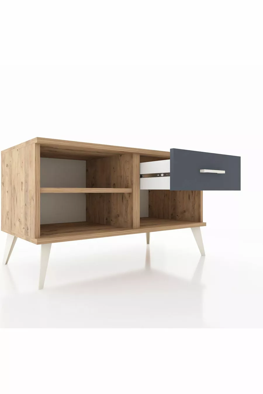 Hyperion Dressoir Enkel Rek Enkel Lade Den-Hout/Antraciet