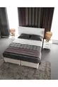 طقم غرفة نوم أبيض كامل من MDF مع 6 أبواب، تركيب مجاني