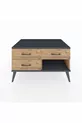 Commode Kronos 3 tiroirs Pin-Anthracite/Pin