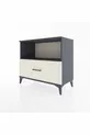 Hyperion Dresser Single Shelf Single Drawer Anthracite-Aquamarine