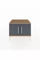 Commode Hyperion avec une étagère et 2 portes, Pin-Anthracite